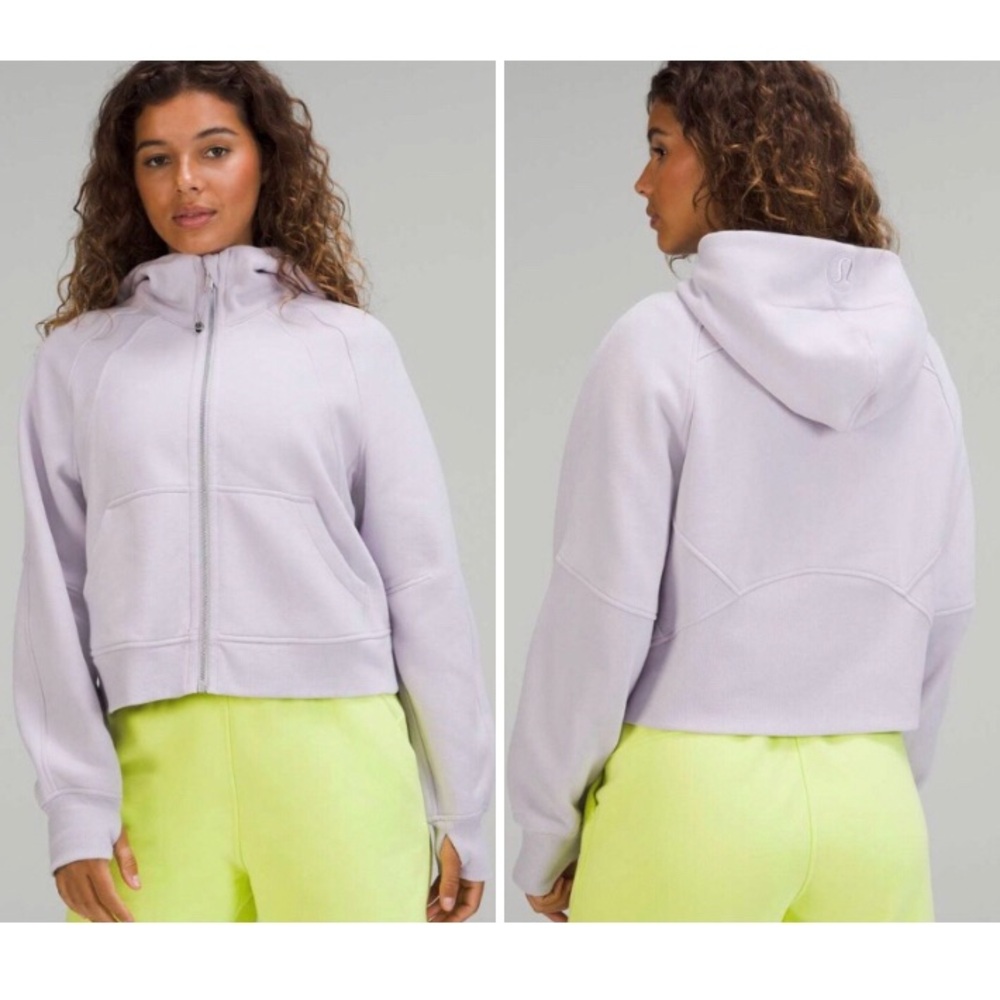 Lululemon Scuba Oversized Full Zip Faint Lavender Womens M/L Athleisure Active